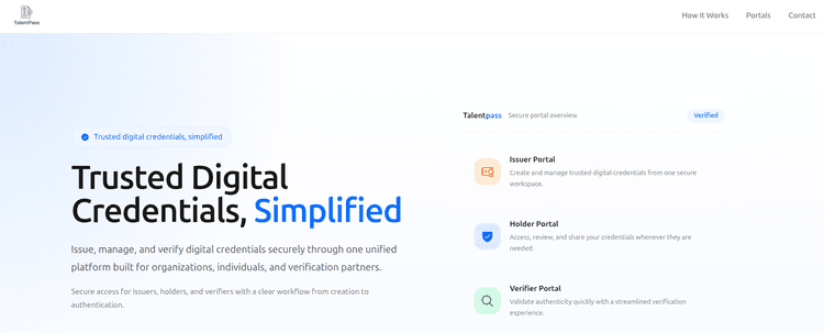 TalentPass — Credential Platform